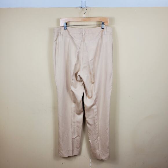Per Se High Rise Straight-leg Dress Pants in Tan Size 14 - Picture 2 of 11